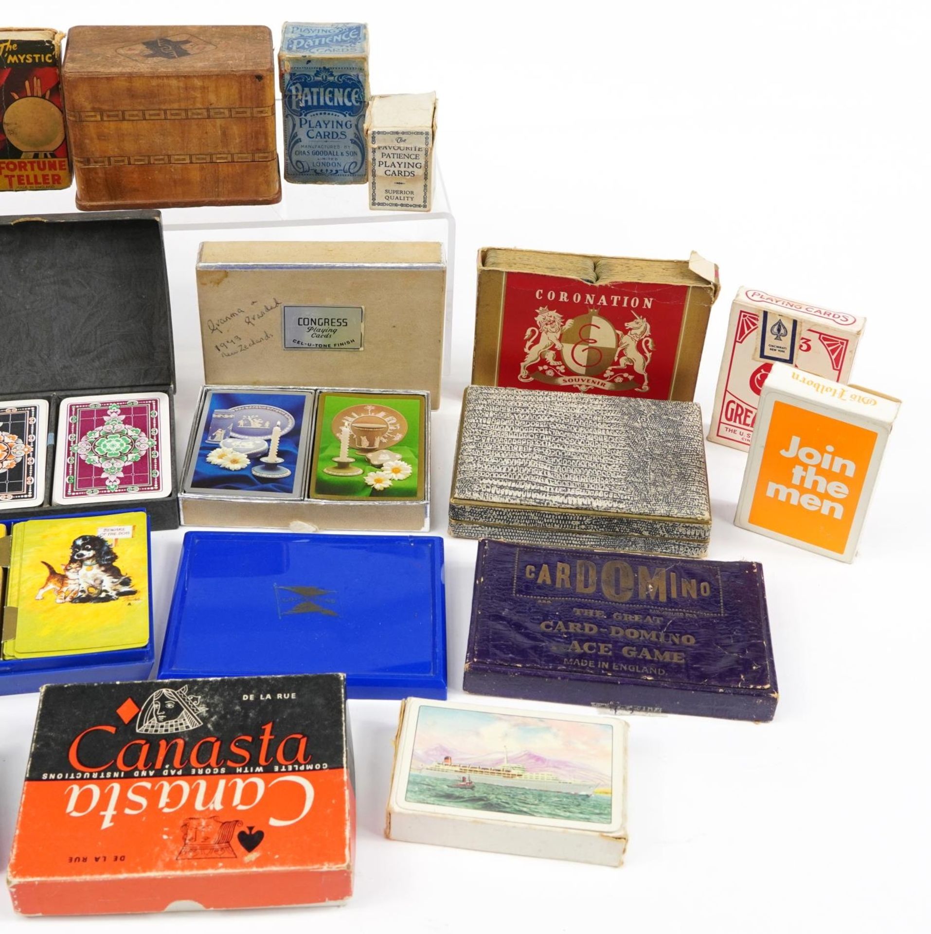Collection of vintage and later playing cards and fortune teller cards including The Mystic - Bild 3 aus 3