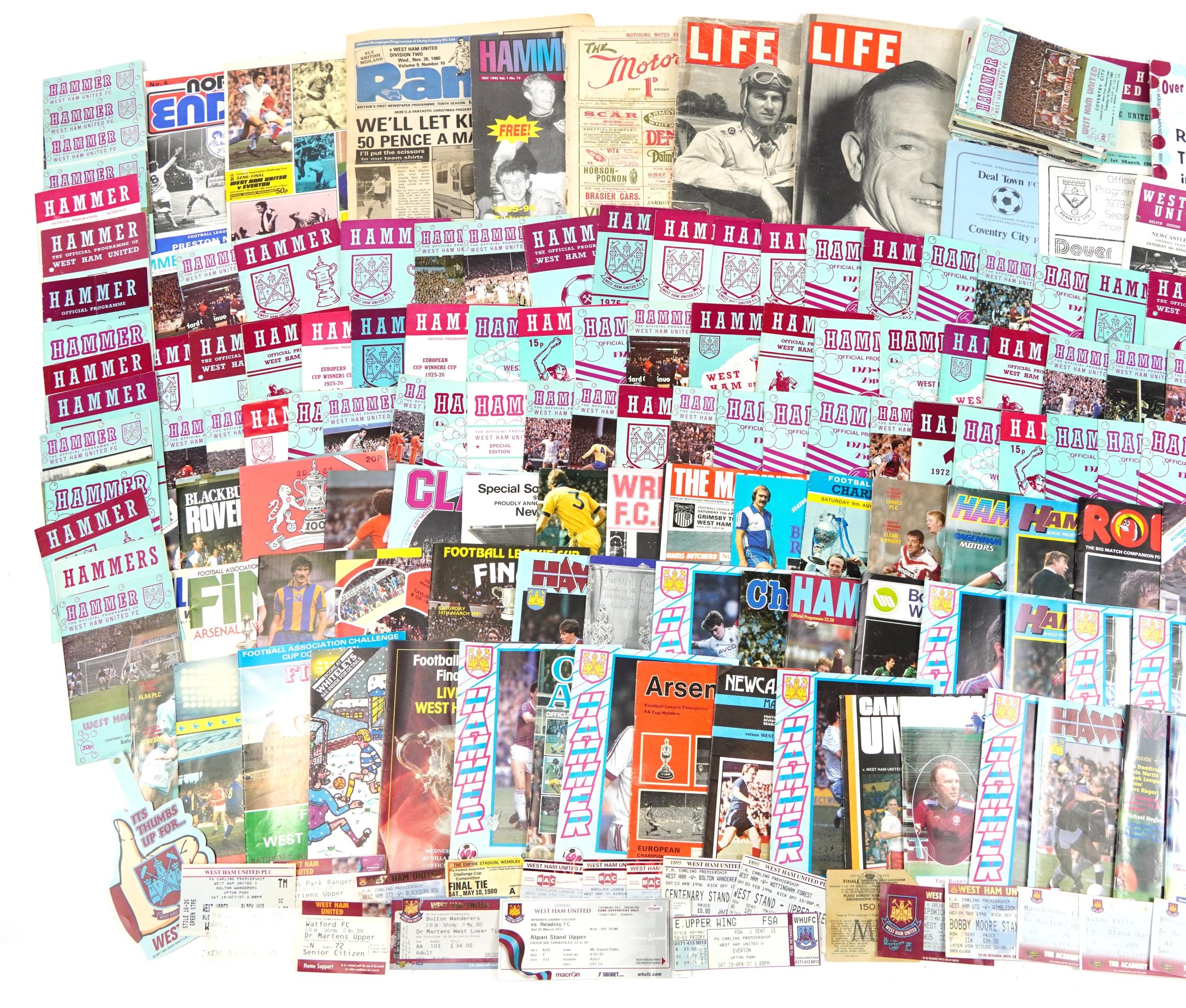 Collection of 1970s and later football programmes and tickets, predominantly Westham United - Image 2 of 3