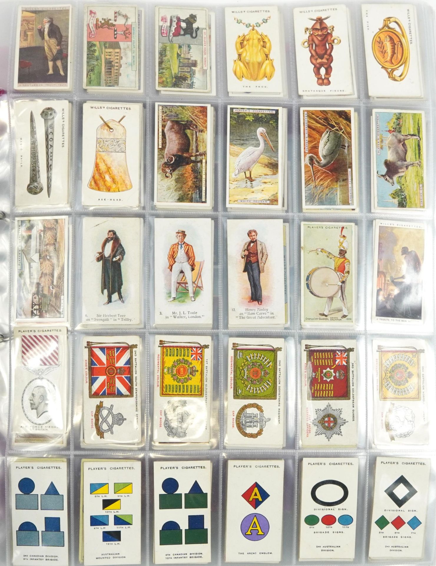 Large collection of cigarette cards arranged in two albums including Lambert & Butlers Motor Cars, - Bild 3 aus 17