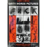Gilbert & George Dirty Words Pictures Serpentine Gallery poster signed Gilbert & George, published F