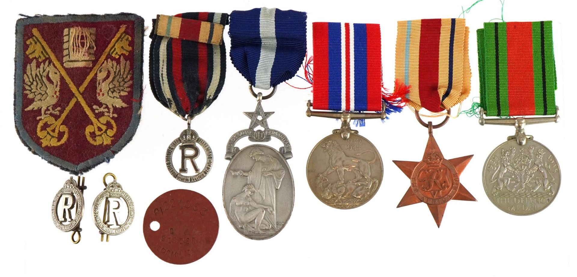 British military World War II medal group including masonic medal awarded to W Bro J M Norman, three - Image 2 of 3