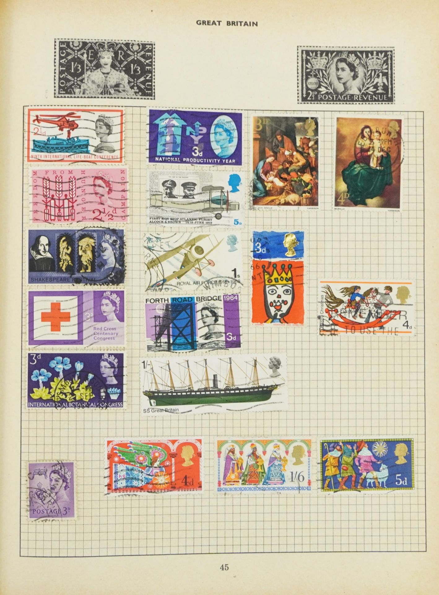 Collection of British and world stamps arranged in eight albums including Penny black and Penny reds - Bild 11 aus 15