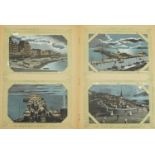 Album with approximately two hundred old topographical postcards