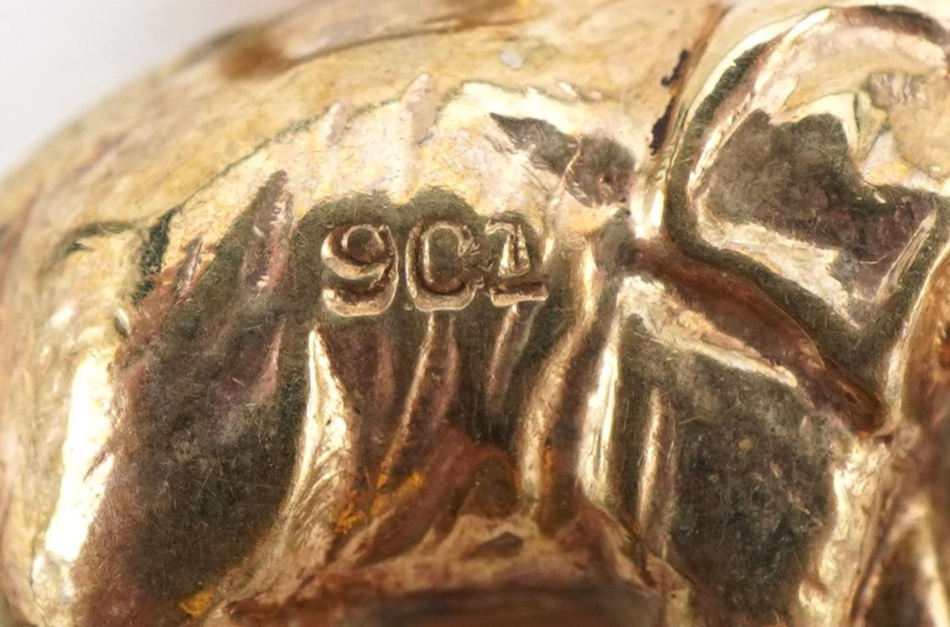9ct gold elephant charm, 1.6cm wide, 0.8g - Bild 3 aus 3