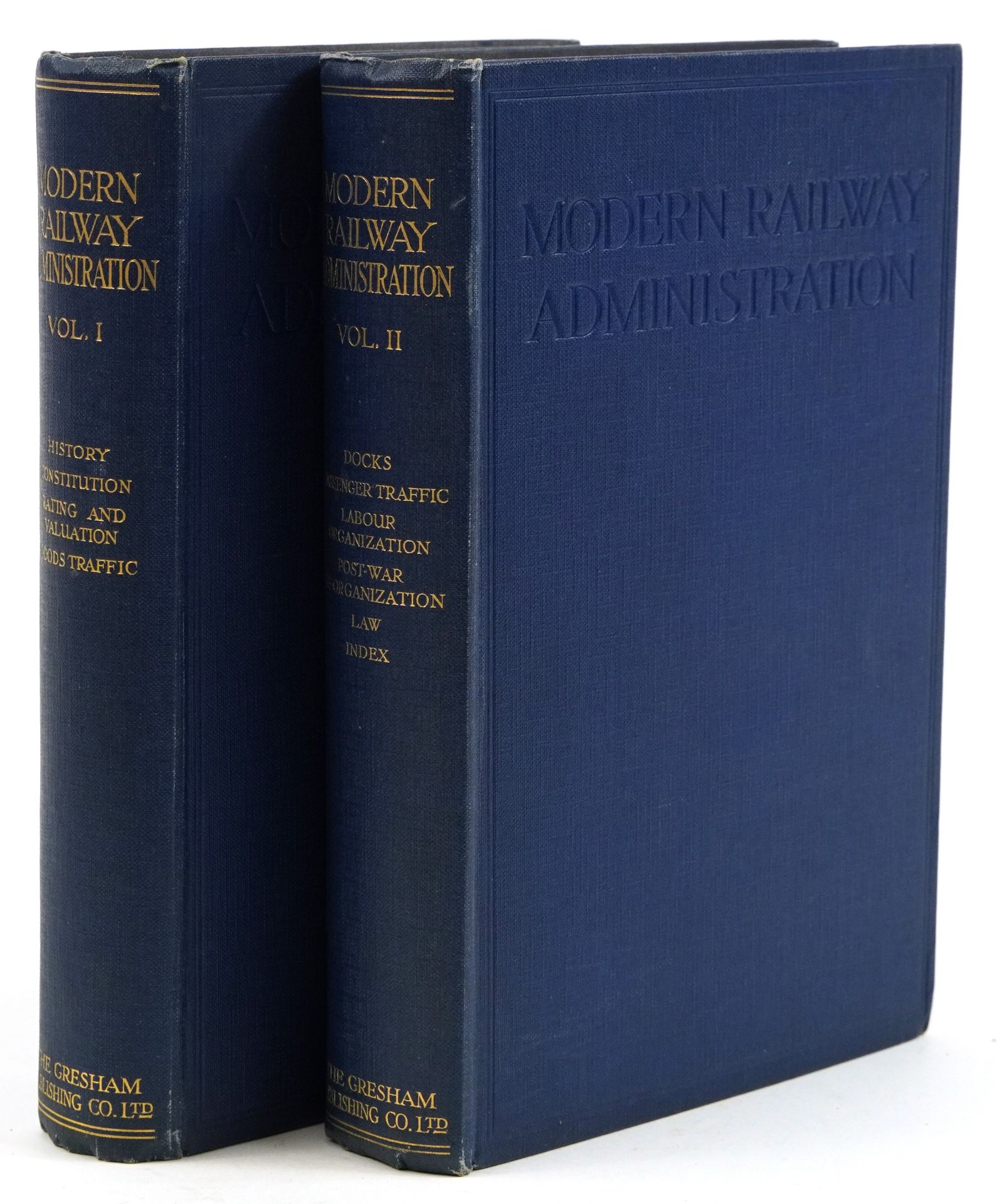 1925 Modern Railway Administration- two volumes