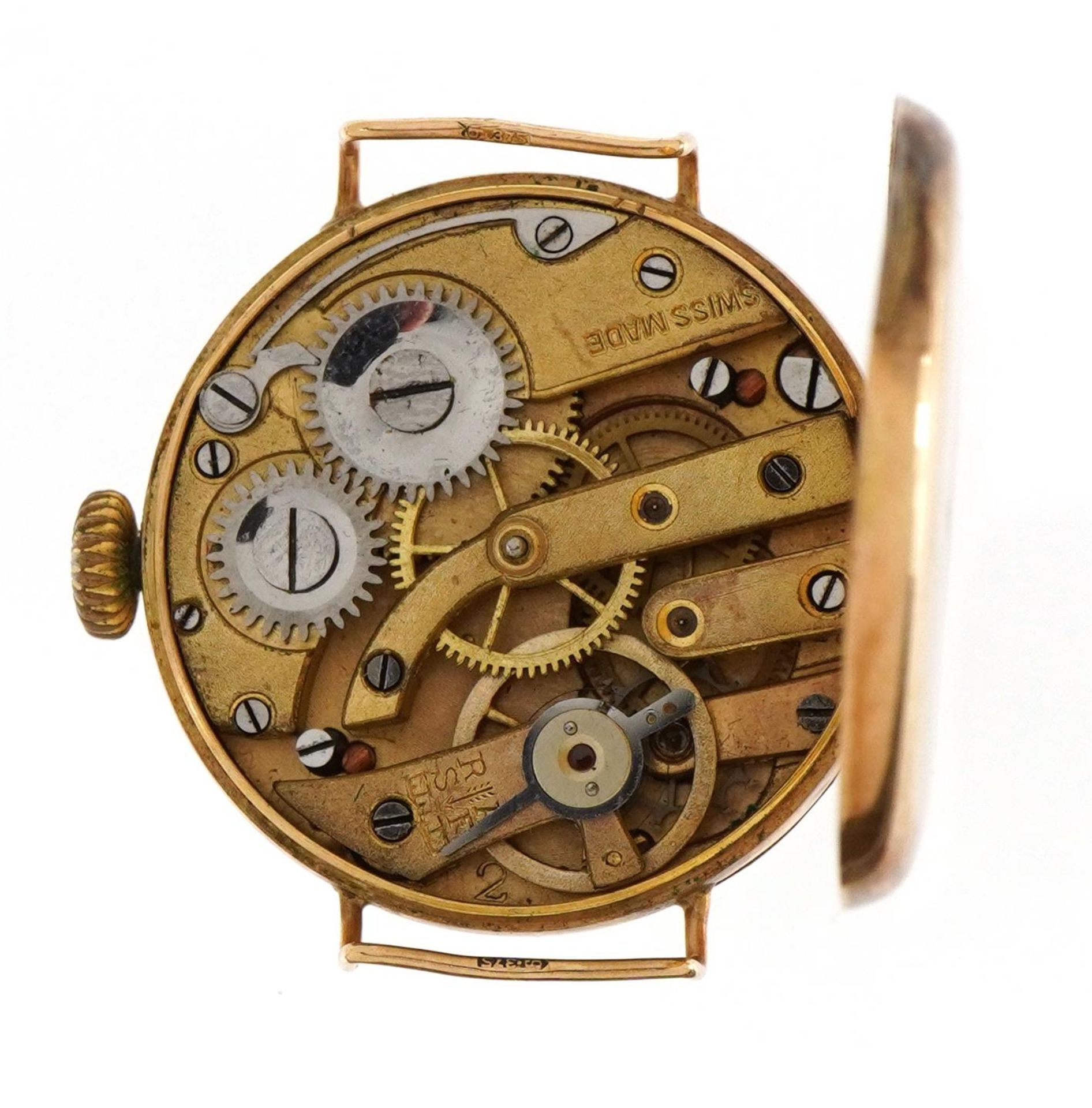 Two 9ct gold ladies wristwatches, the largest 25mm in diameter - Image 4 of 5