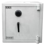 S M P Economy cast iron safe, 55cm H x 55cm W x 58cm D