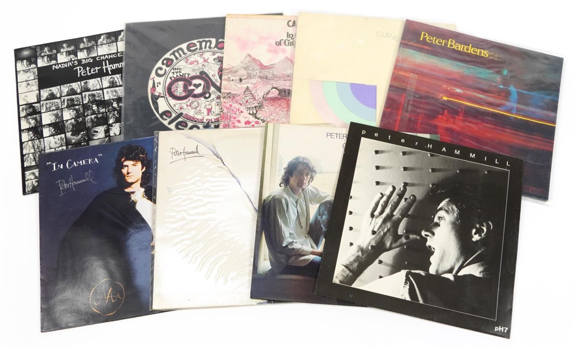 Vinyl LP records including Peter Bardens, Curved Air, Caravan, Gong and Peter Hammill