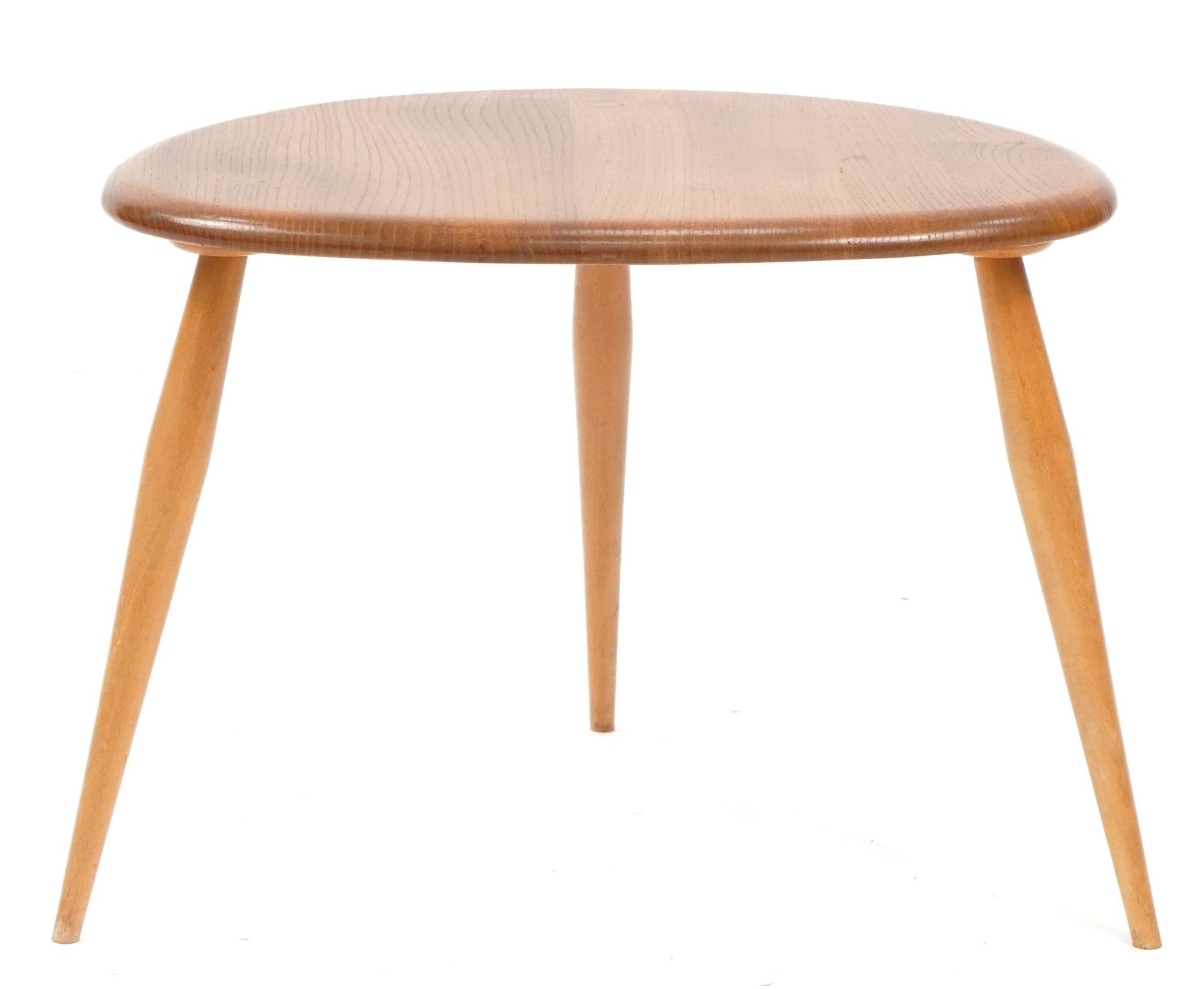 Ercol elm pebble table, 37cm H x 49cm W x 34cm D - Bild 3 aus 3