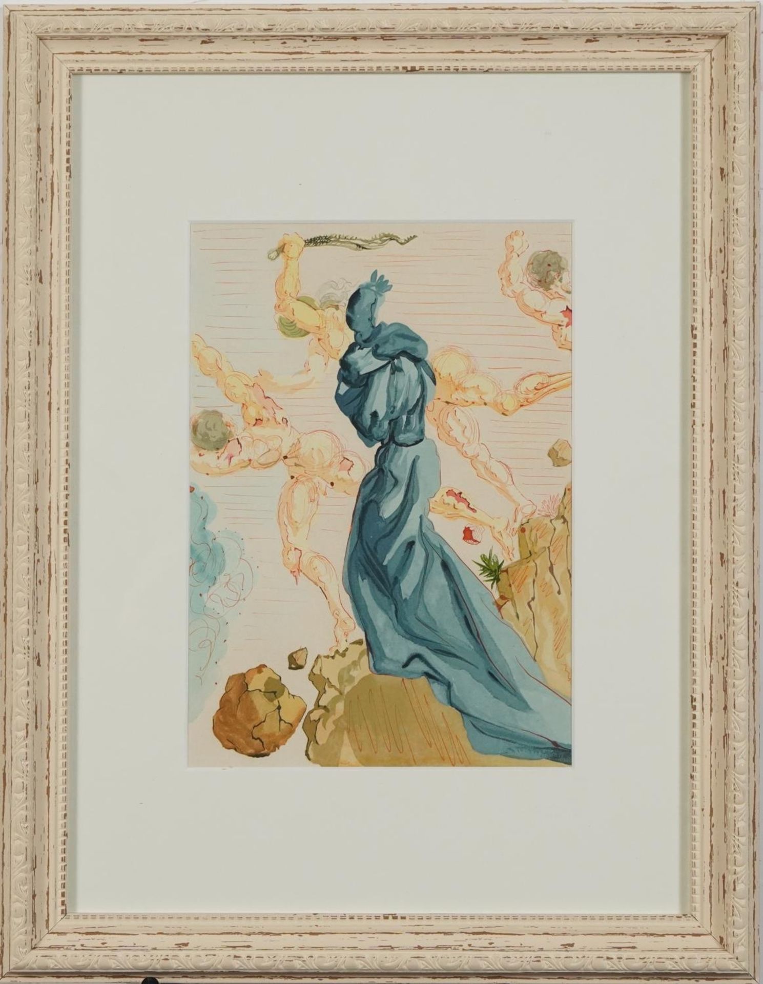 After Salvador Dali - Divine Comedy, The Seducers, 1963, print in colour, mounted, framed and - Image 2 of 3