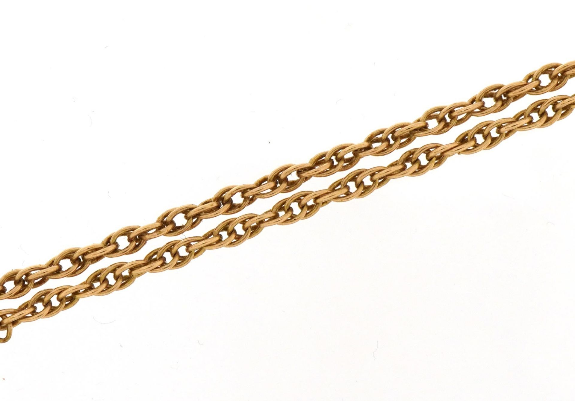 9ct gold necklace, 41cm in length, 4.5g