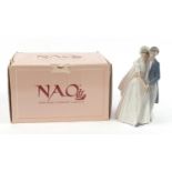 Nao porcelain bride and groom figure group with box number 01247, 26.5cm high