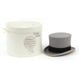 Lock & Co top hat with box, the interior 20.5cm x 16cm