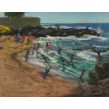Andrew Macara 2003 - Sea Point, Cape Town, January, signed South African oil on canvas, mounted