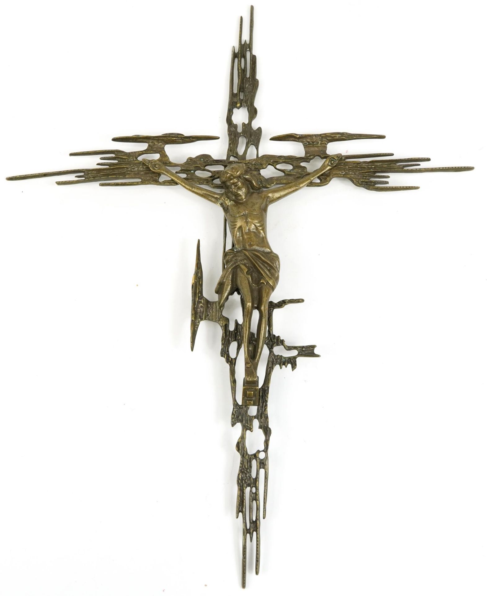 Large bronze corpus Christi, 76cm high