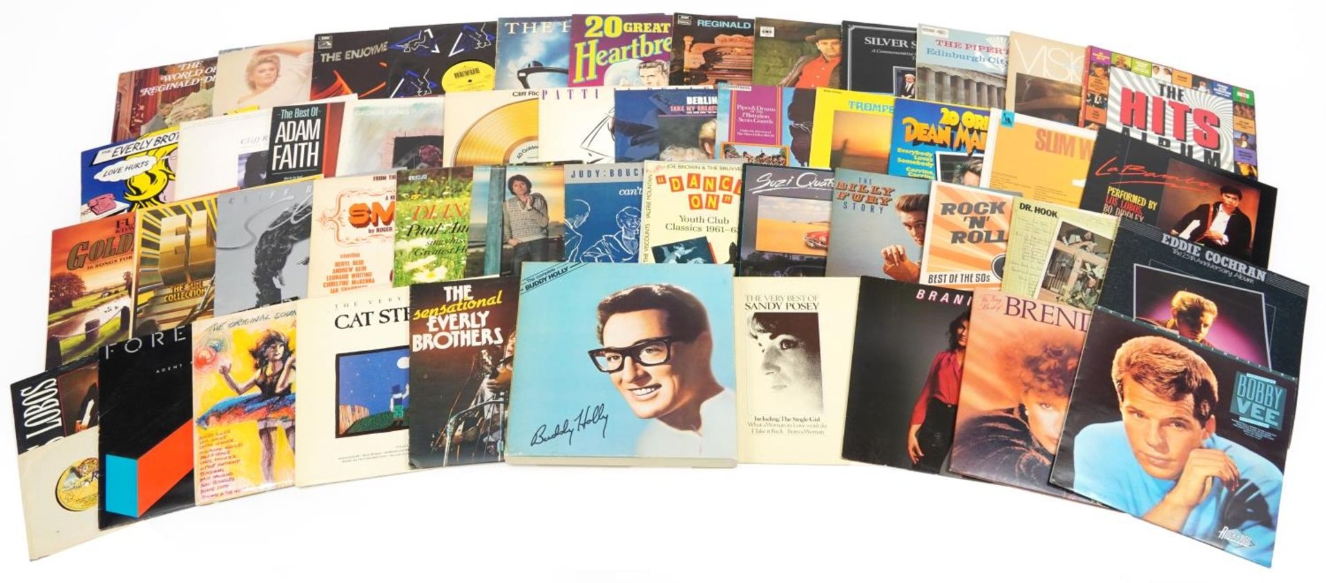 Vinyl LP records including Cliff Richard and Bobby Vee