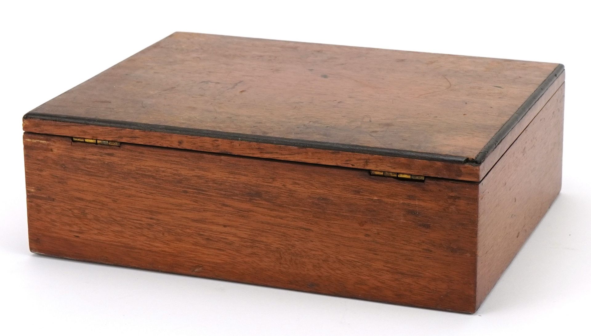 Victorian mahogany artist's box with ebony stringing with ceramic palette board, Lechertier - Bild 4 aus 4