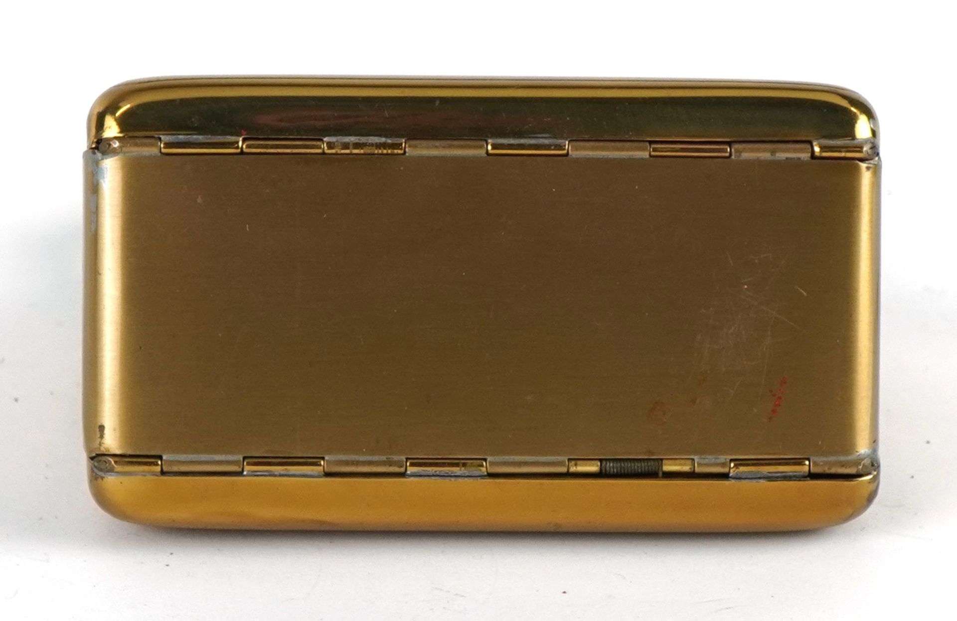 Vintage ladies compact combination purse/cigarette case in the form of a handbag, 9.5cm wide - Image 4 of 4