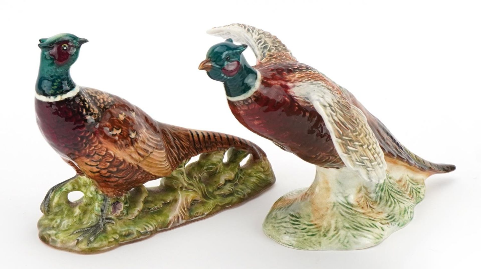 Two Beswick pheasants numbered 850 and 1226, the largest 27cm in length