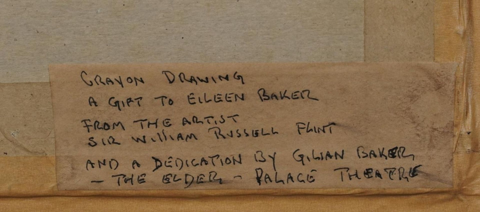 Sir William Russell Flint - Full length portrait of Eileen Baker, mid 20th century sanguine chalk - Image 7 of 7