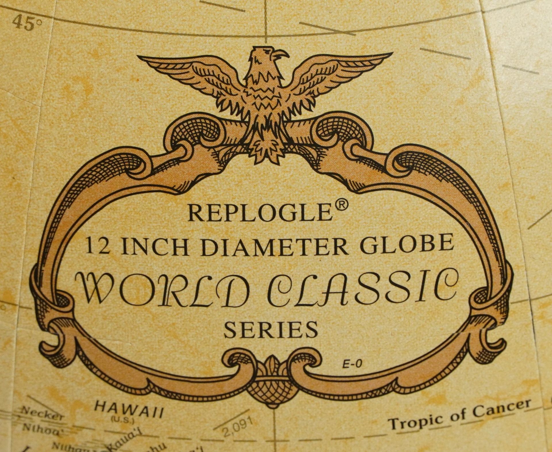 Replogle World Classic Series twelve inch table globe - Image 3 of 4