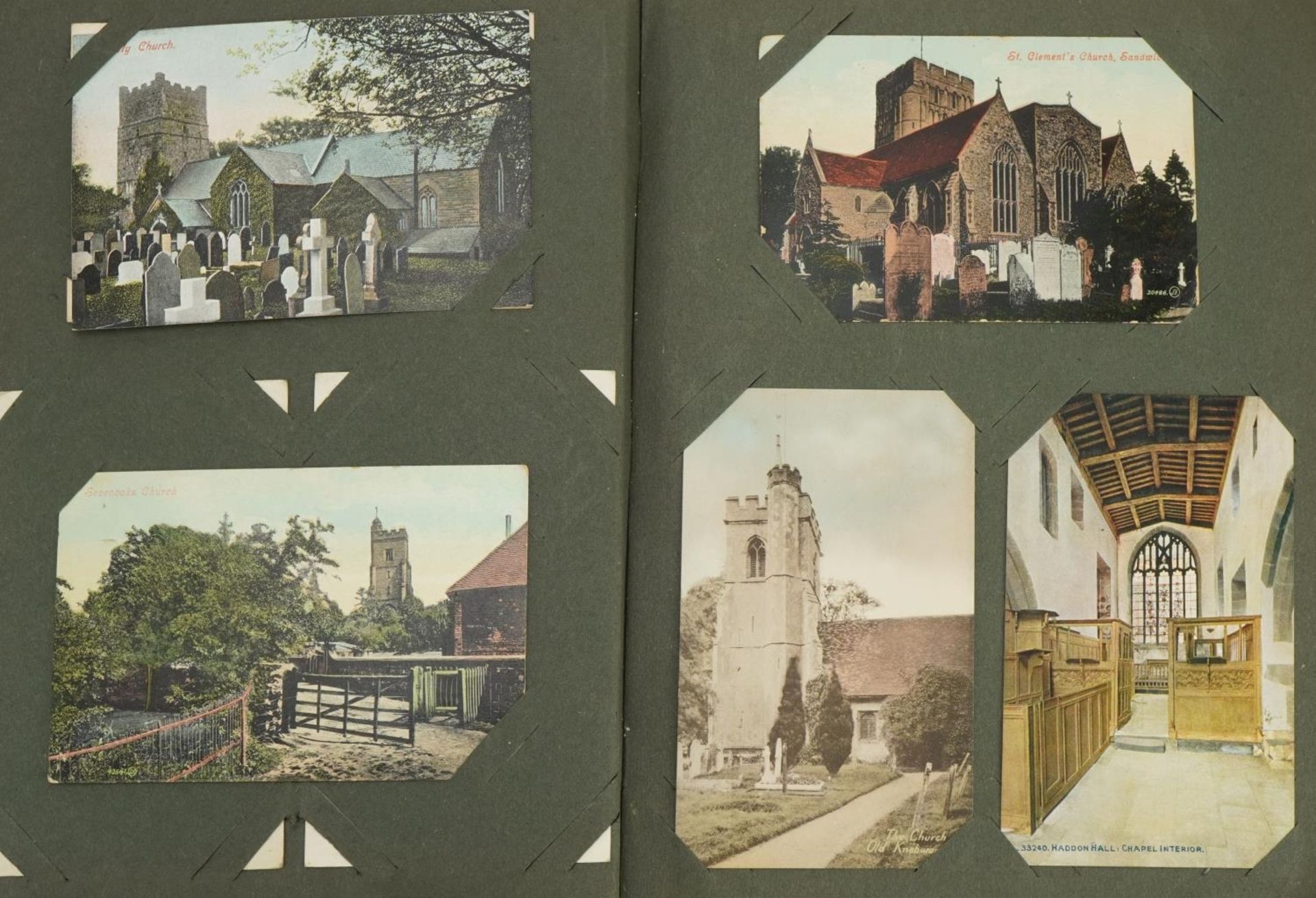 Album with approximately one hundred and fifty church postcards - Bild 2 aus 7