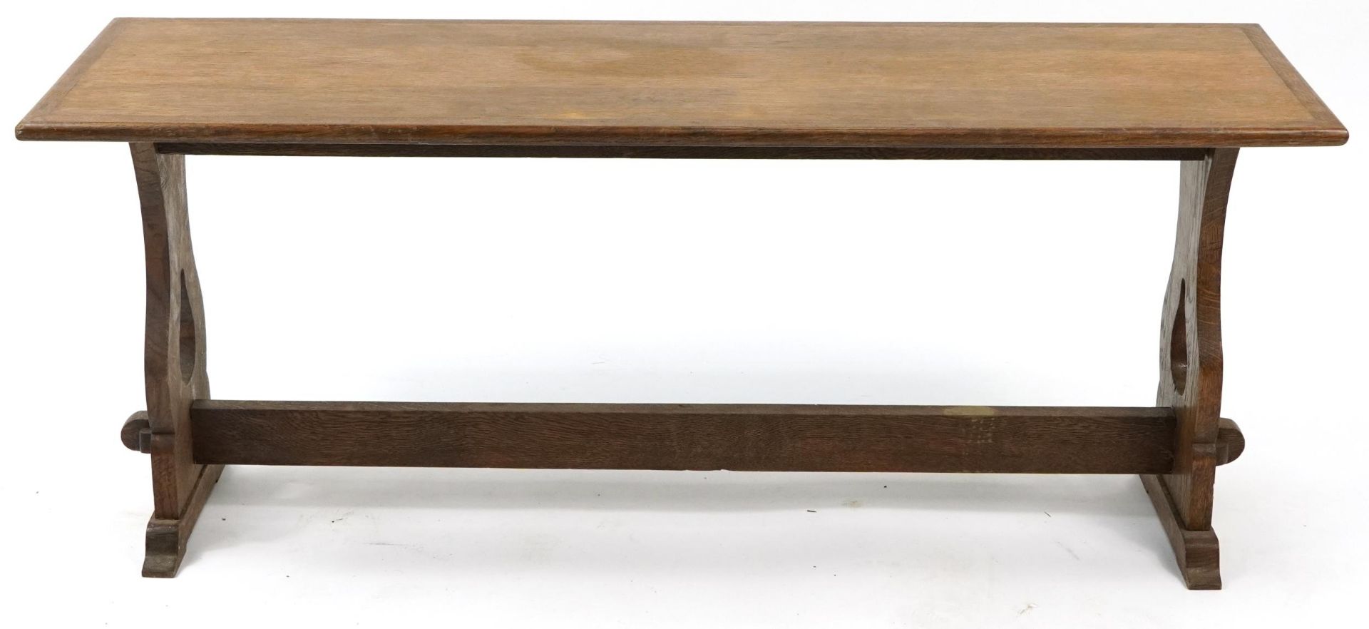 Rectangular oak coffee table, 47cm H x 116cm W x 37.5cm D - Bild 2 aus 4