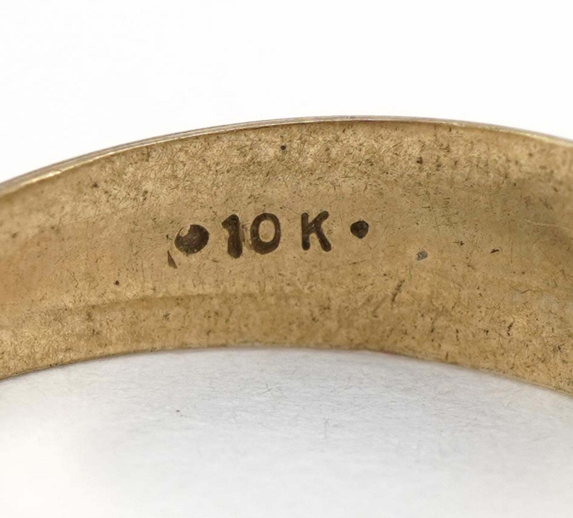 Continental 10k gold ring set with a diamond, size L, 1.6g - Bild 3 aus 4