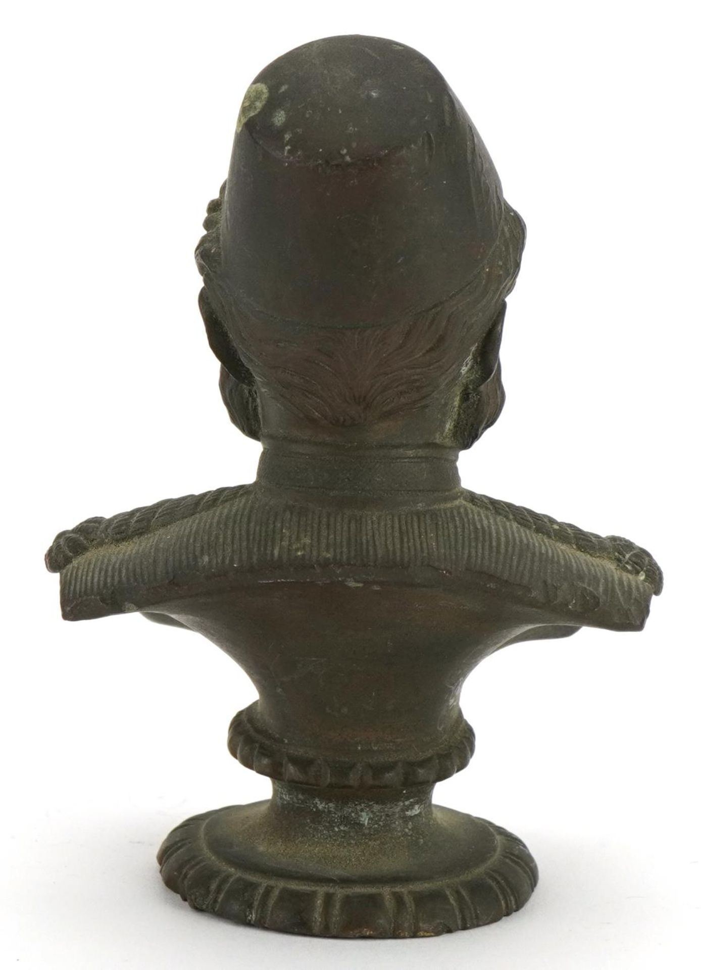 Military interest patinated bronze bust of General Gordon, 12cm high - Bild 3 aus 4