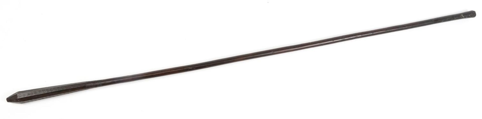 Tribal interest hardwood club, possibly Tongan, 137.5cm in length - Image 3 of 5