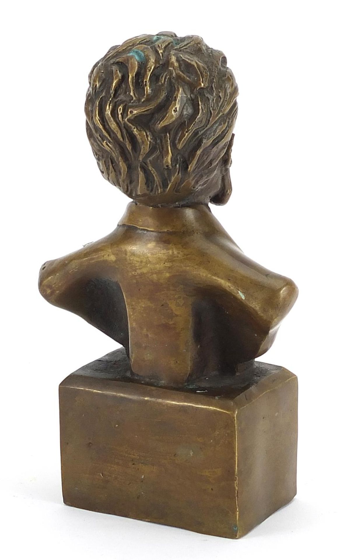 Patinated bronze bust of Johann Strauss, 22.5cm high - Bild 2 aus 3