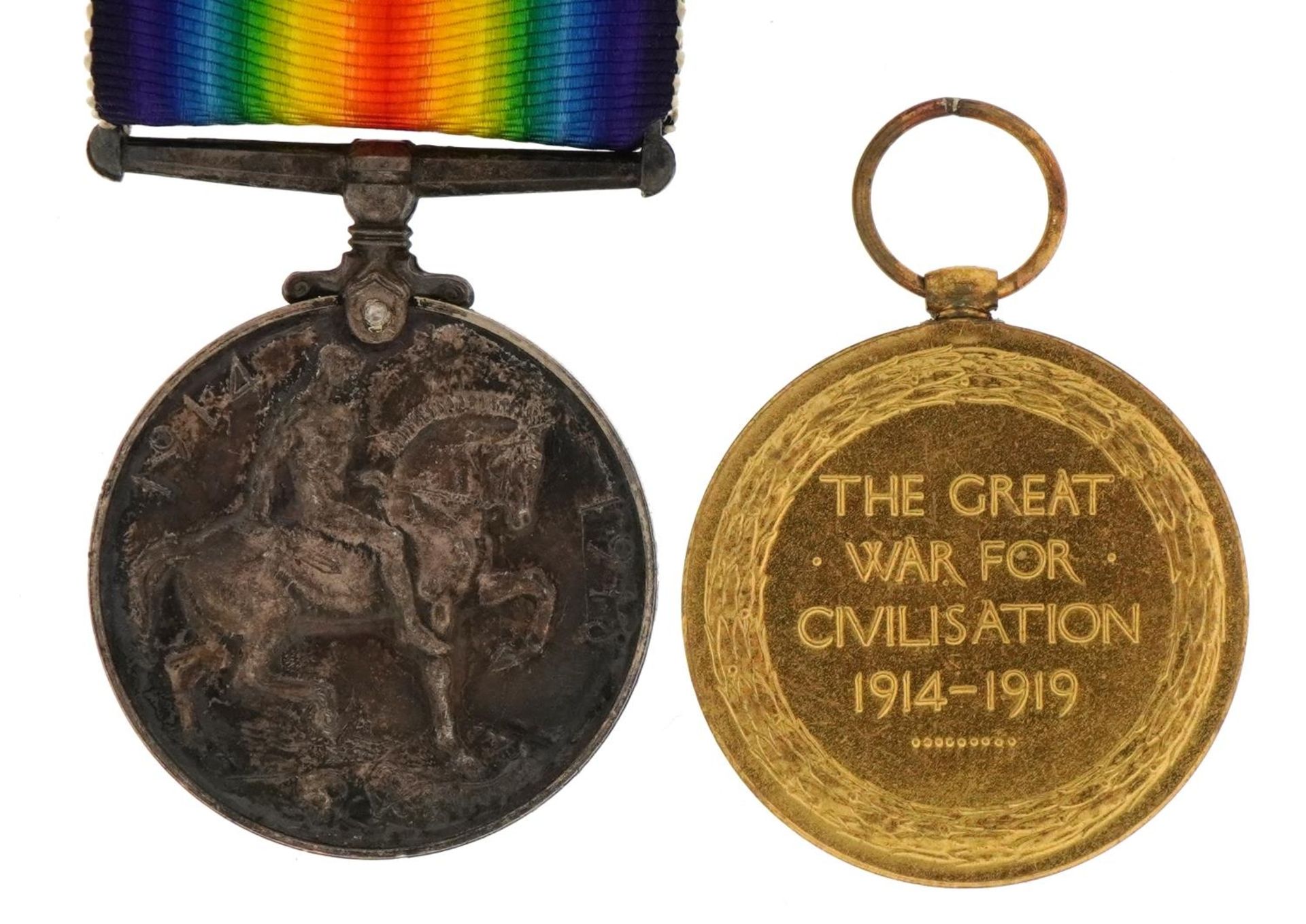 British military World War I pair awarded to 5720A.CPL.J.H.GILCHRIST.14-LOND.R. - Bild 3 aus 6