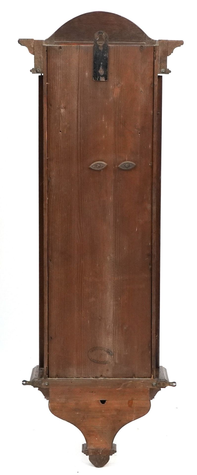 Mahogany cased wall clock, 108cm high - Image 2 of 2