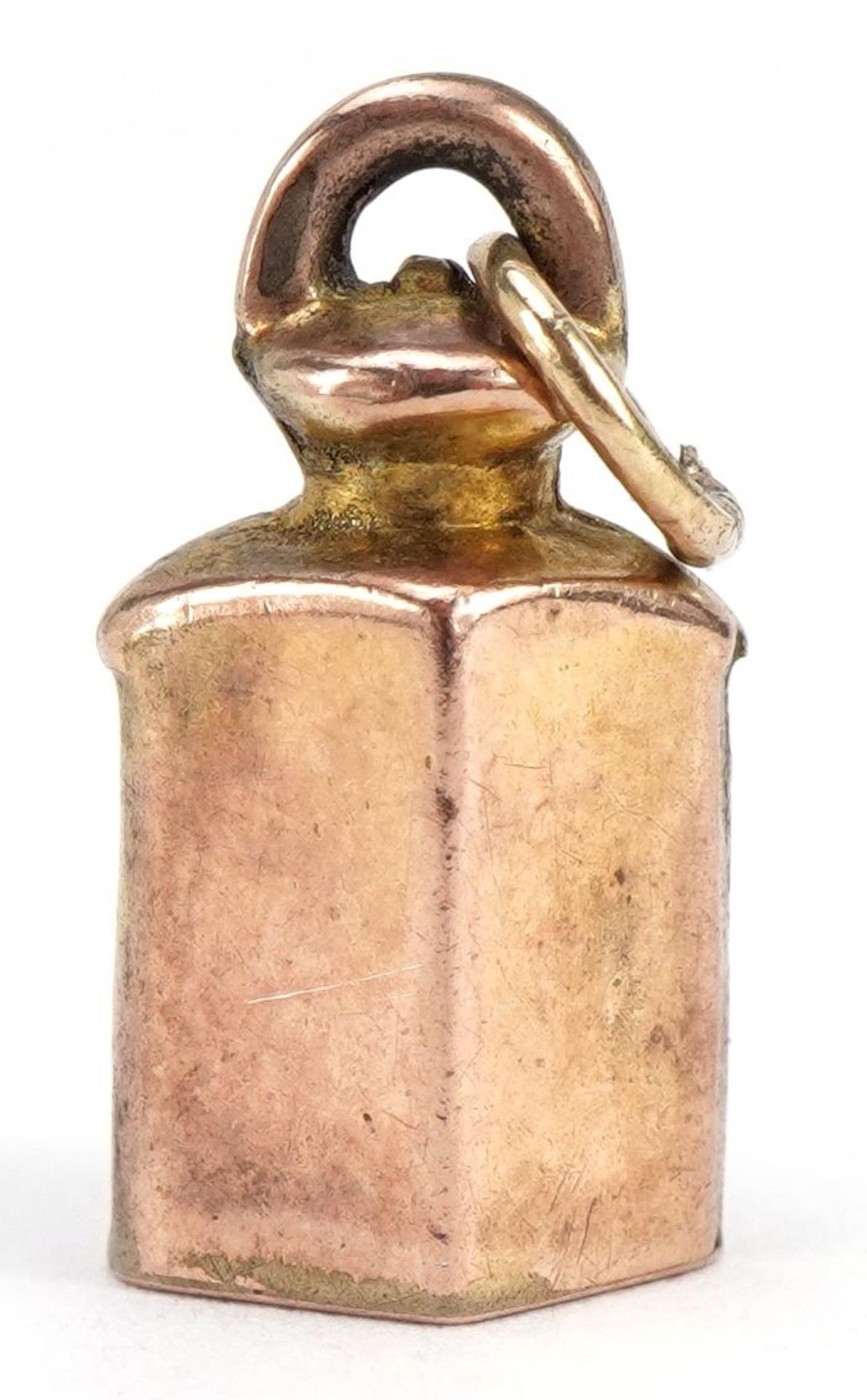 9ct rose gold starboard ship's lantern charm, 1.6cm high, 1.4g - Image 2 of 3