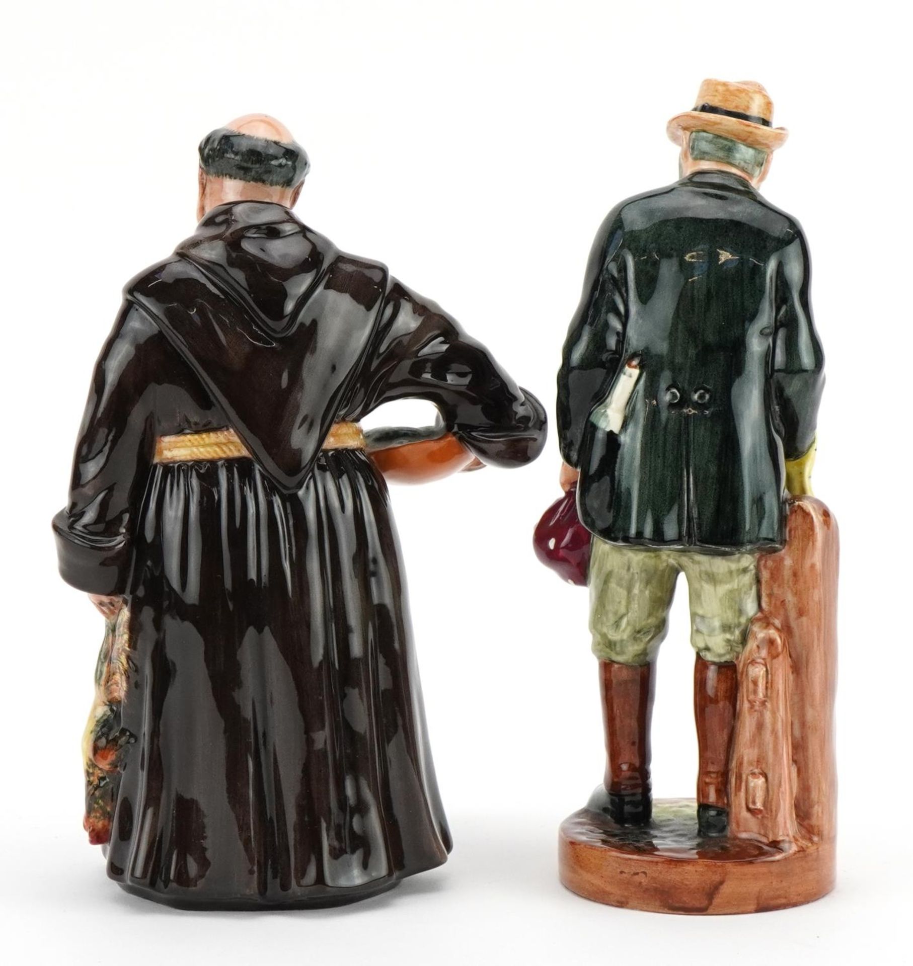 Two Royal Doulton figures comprising The Jovial Monk HN2144 and The Gaffer HN2053, the largest