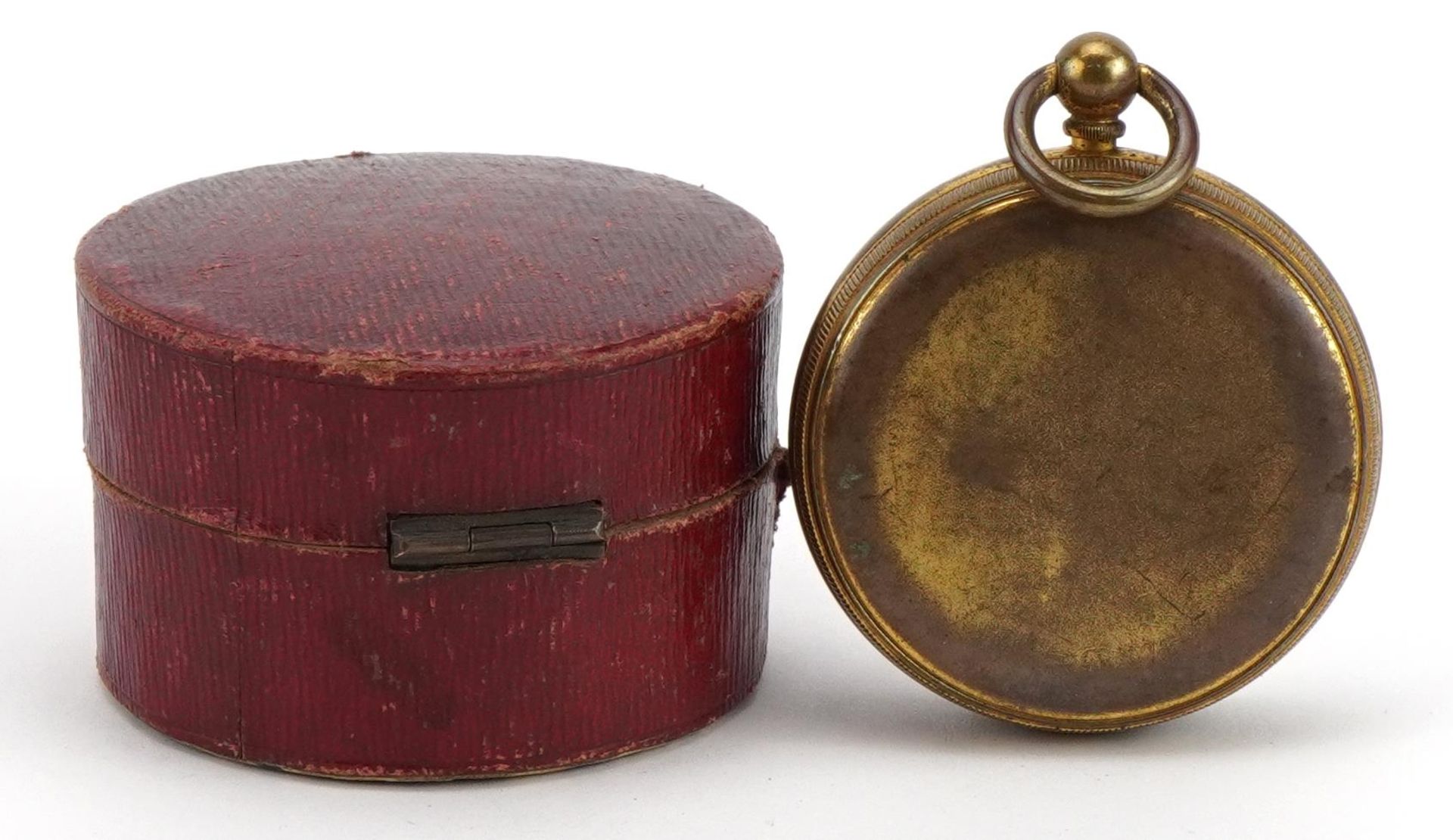 Negretti & Zambra, 19th century brass cased travelling pocket compensated barometer with silvered - Bild 2 aus 2