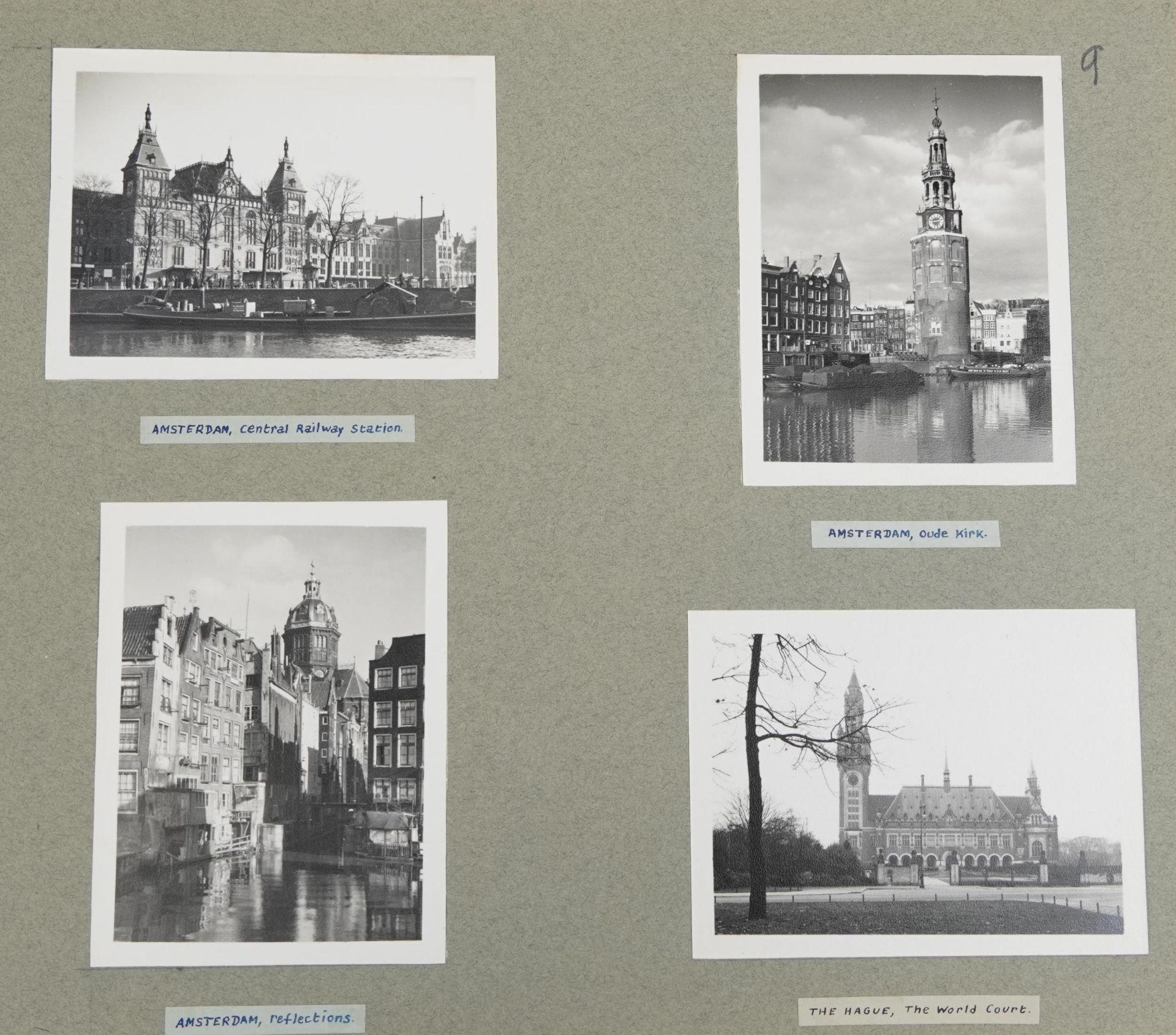 Collection of black and white photographs arranged in four albums including Sweden and Norway - Image 7 of 15