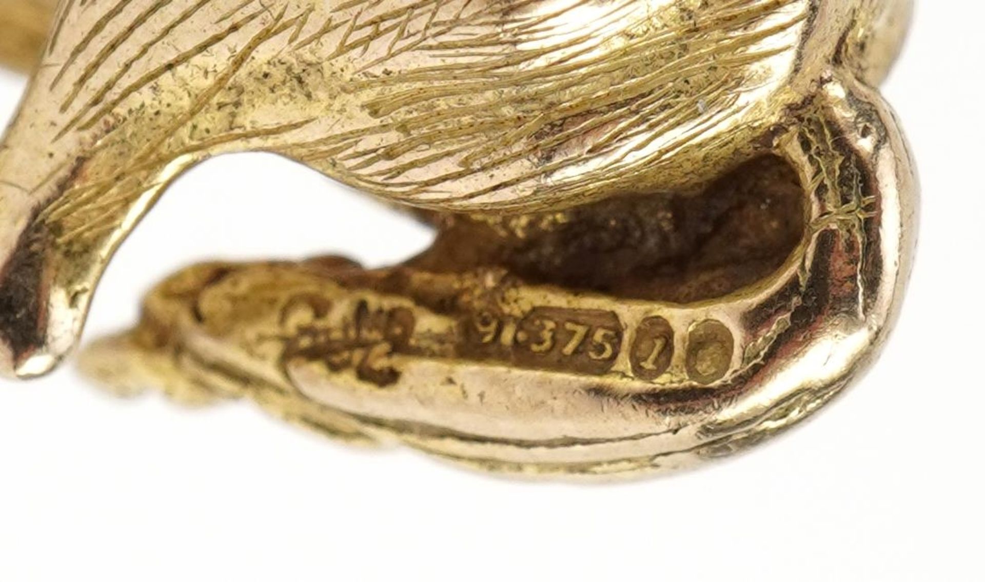 9ct gold horse pendant, 2.3cm high, 7.8g - Bild 2 aus 3