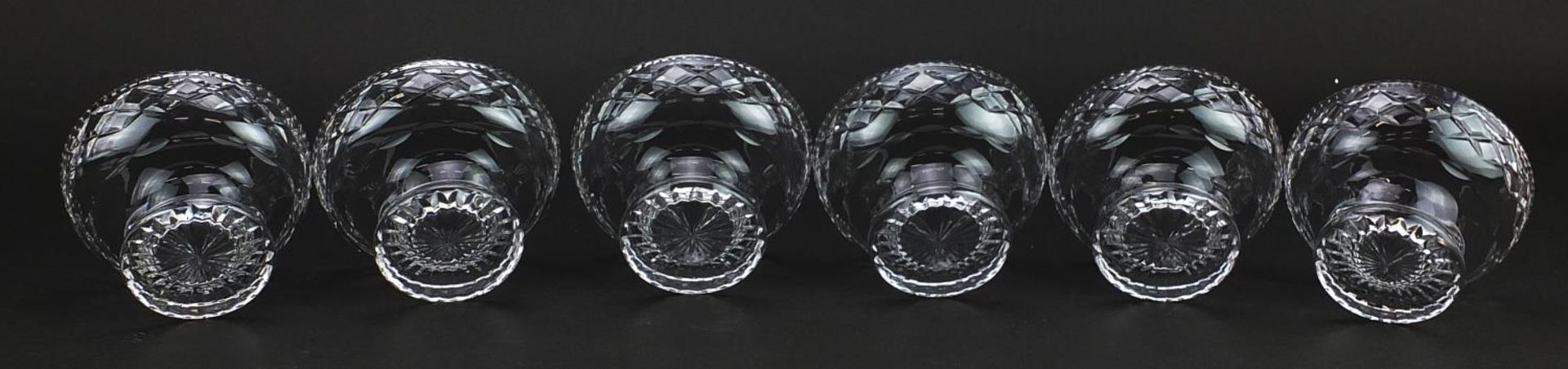 Set of six Stuart Crystal sundae dishes, each 11.5cm in diameter - Image 4 of 5