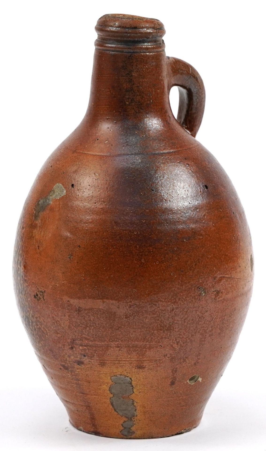 Antique salt glazed Bellarmine jug, 29cm high