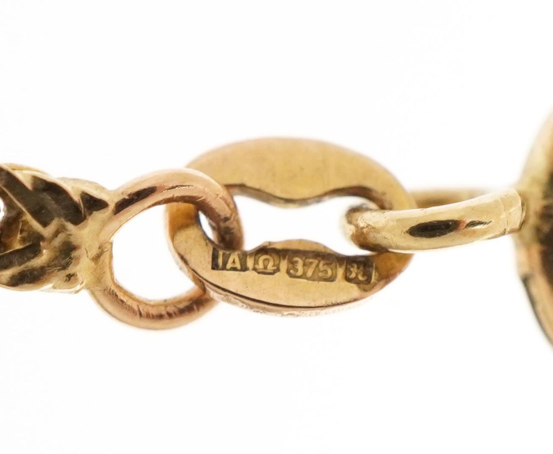 9ct gold snake link bracelet, 18.5cm in length, 1.9g - Bild 3 aus 3