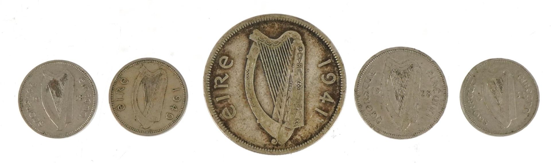 Five various Irish coins - Image 2 of 2