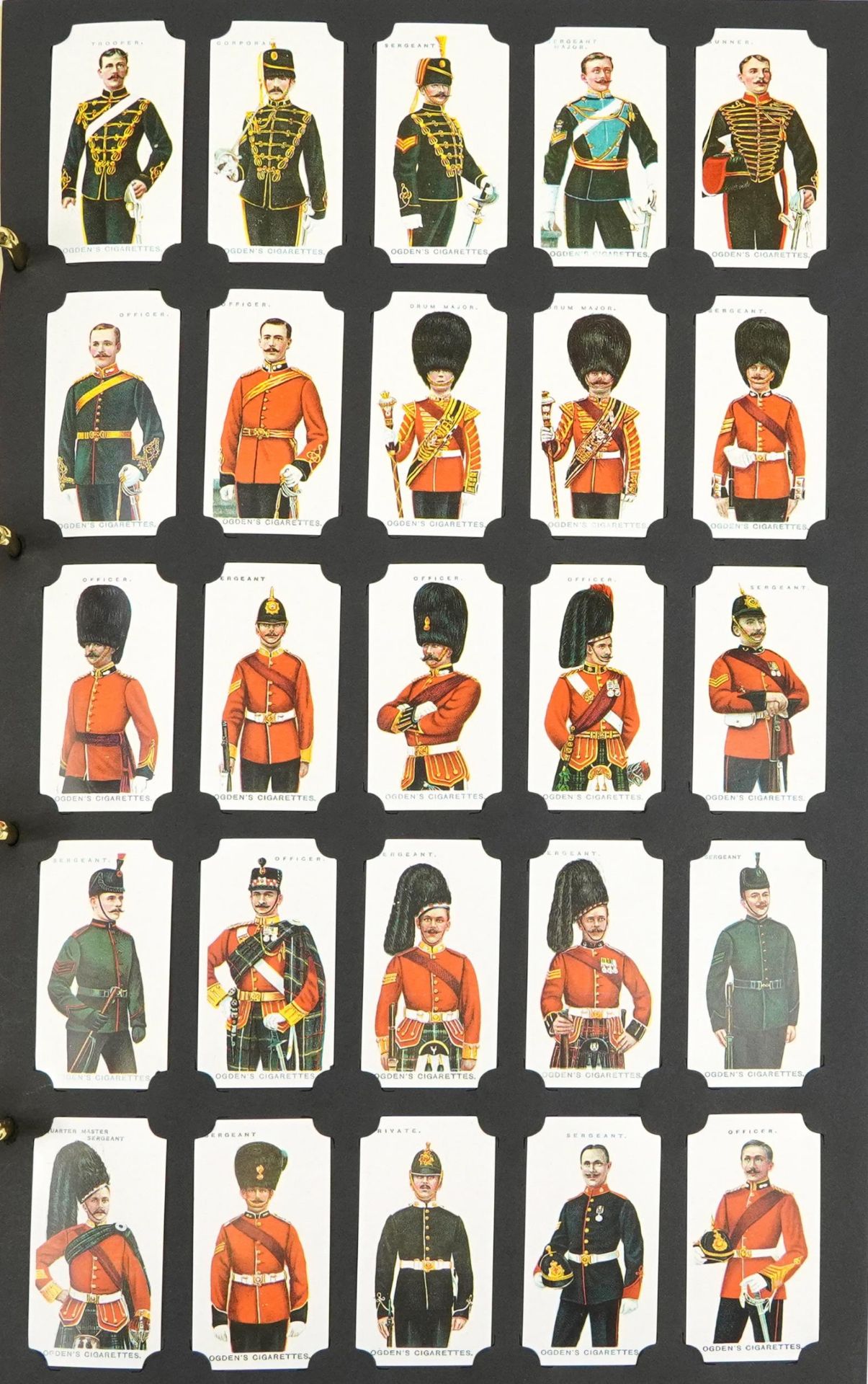 Large collection of cigarette cards arranged in two albums including Lambert & Butlers Motor Cars,