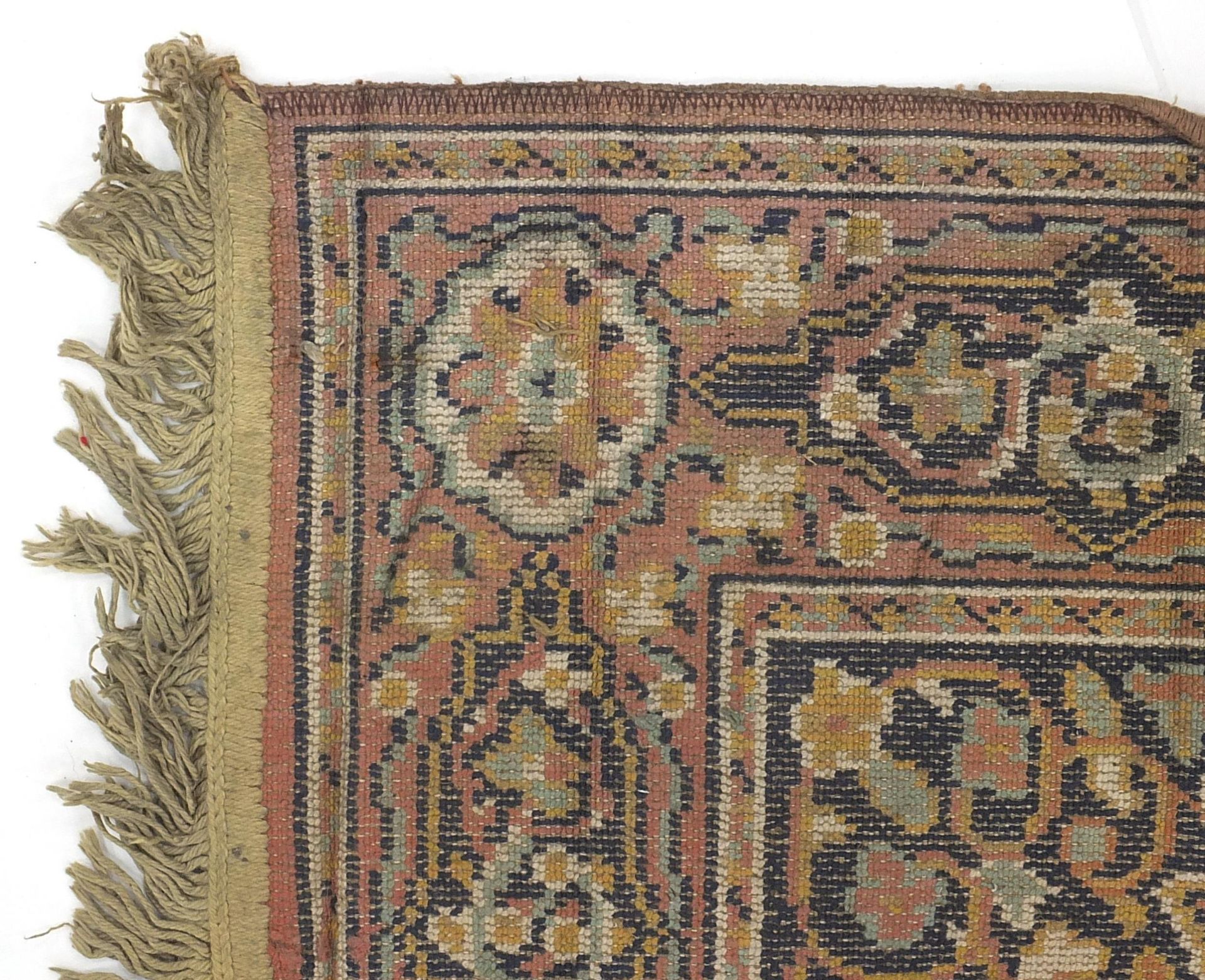 Rectangular Persian brown ground rug having an all over floral design, 165cm x 115cm - Bild 6 aus 6