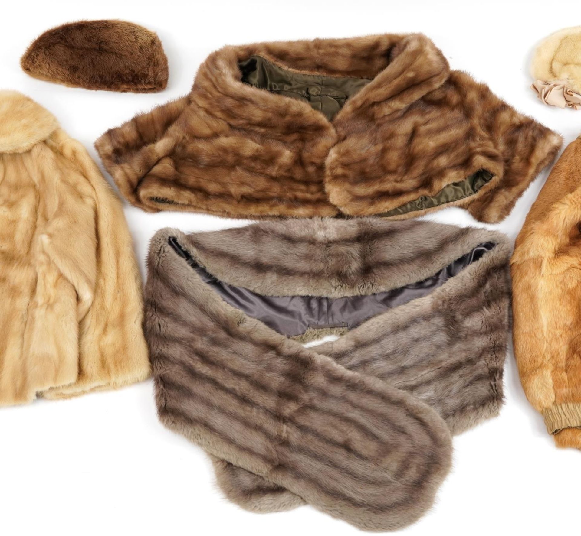 Collection of fur jackets, stoles and hats including a French rabbit fur jacket - Image 3 of 5