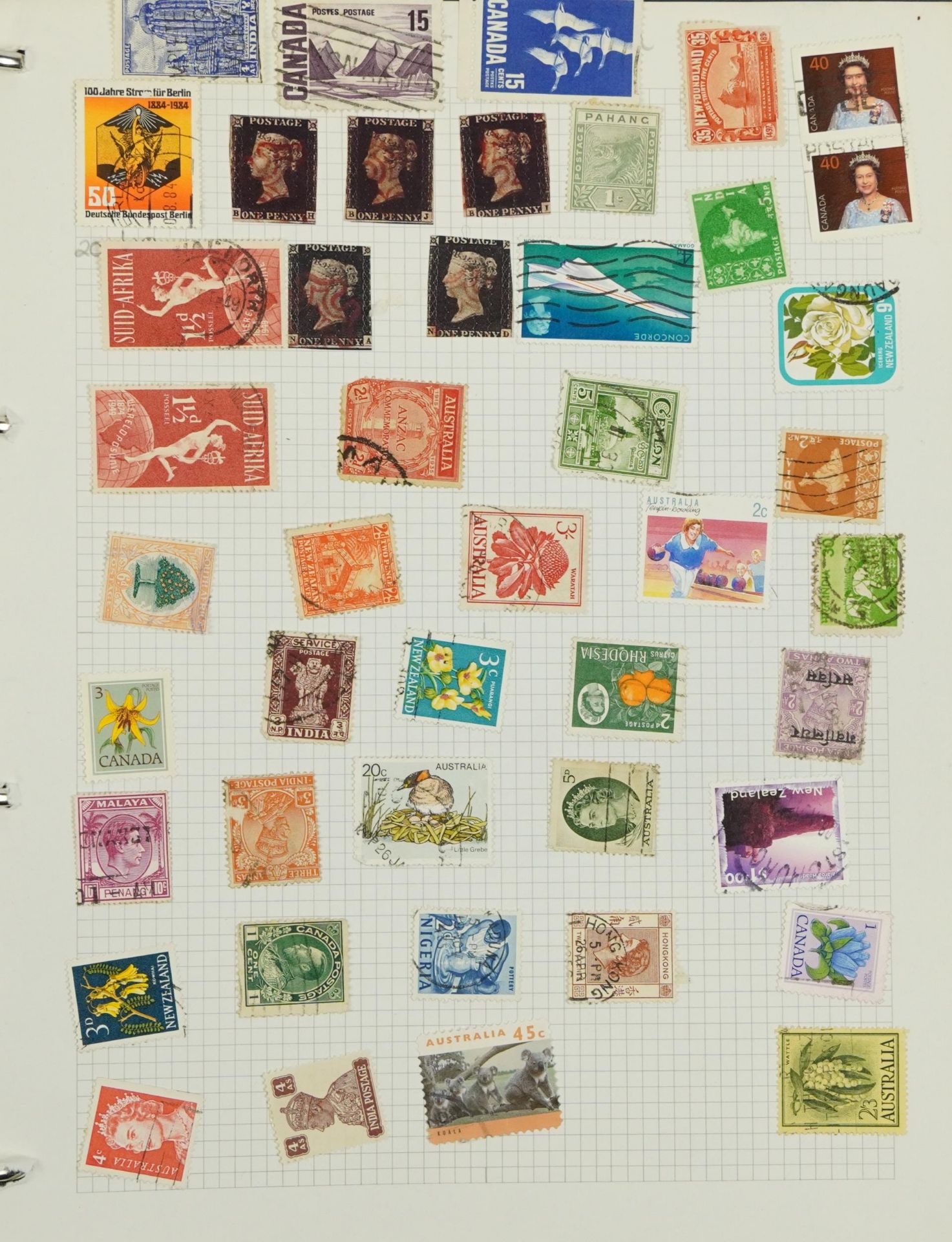 Extensive collection of 19th century and later British and World stamps arranged in nineteen - Image 8 of 11