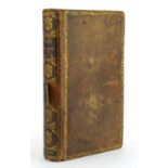 Leather bound Bell's British Theatre, Volume the Second published London 1780 with black and white