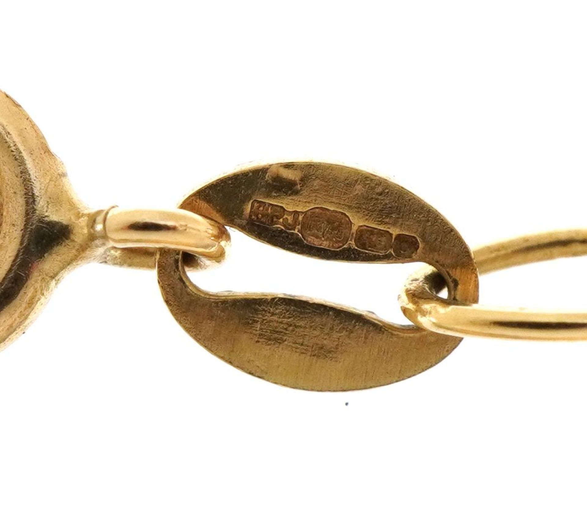 9ct gold rope twist bracelet, 21.5cm in length, 3.5g - Bild 4 aus 4