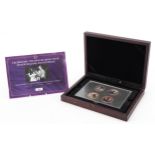 Celebrating the official Royal Tour of New Zealand and Australia, photographic four coin set with