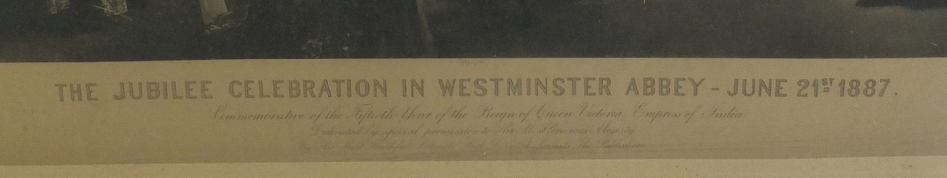 After W E Lockhart - The Jubilee celebration in Westminster Abbey, June 21st 1887, Victorian black - Bild 3 aus 4